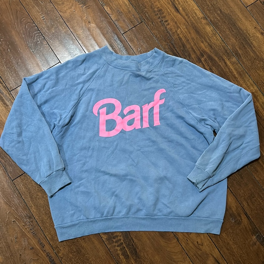 Vintage Barf Barbie Spoof Crewneck Sweatshirt Size Large